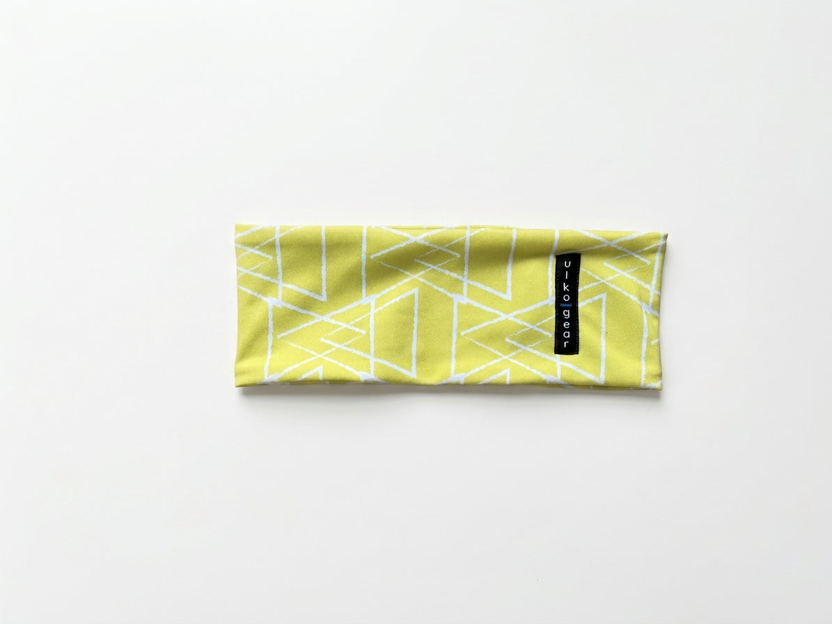 Yellow Triangles Headband